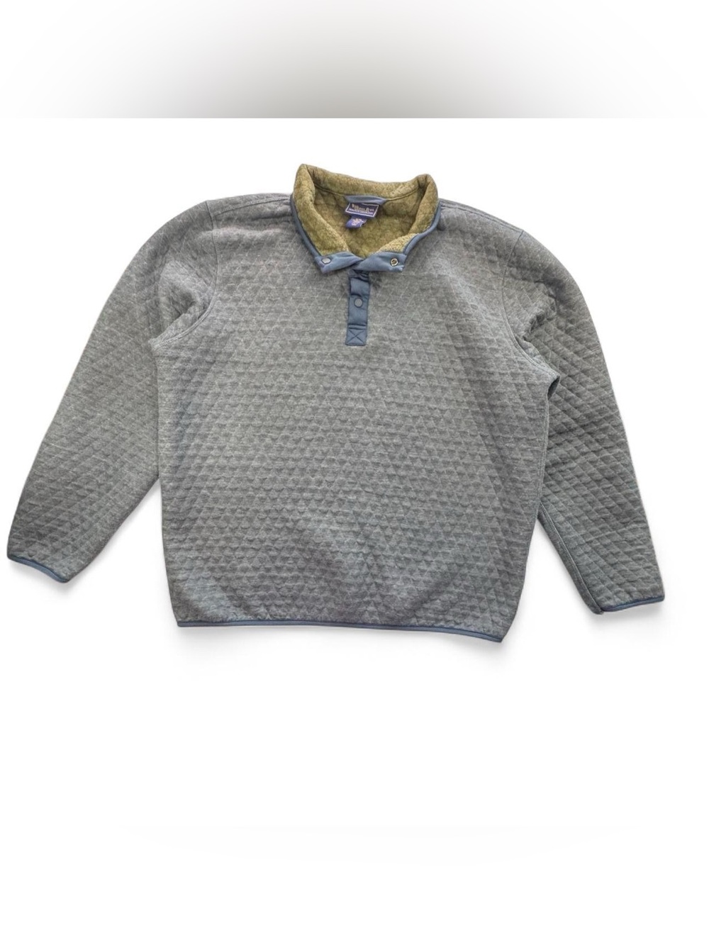Wilkens Bros Heritage Collection Men XXL Blue Quilted 1/4 Snap Pullover Gotpcore
